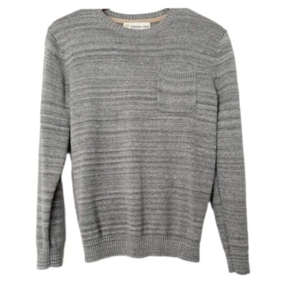 TUCKER + TATE Crewneck Fine Knit Pullover Sweater Kids Youth Boy Gray Sz XL - Picture 1 of 11